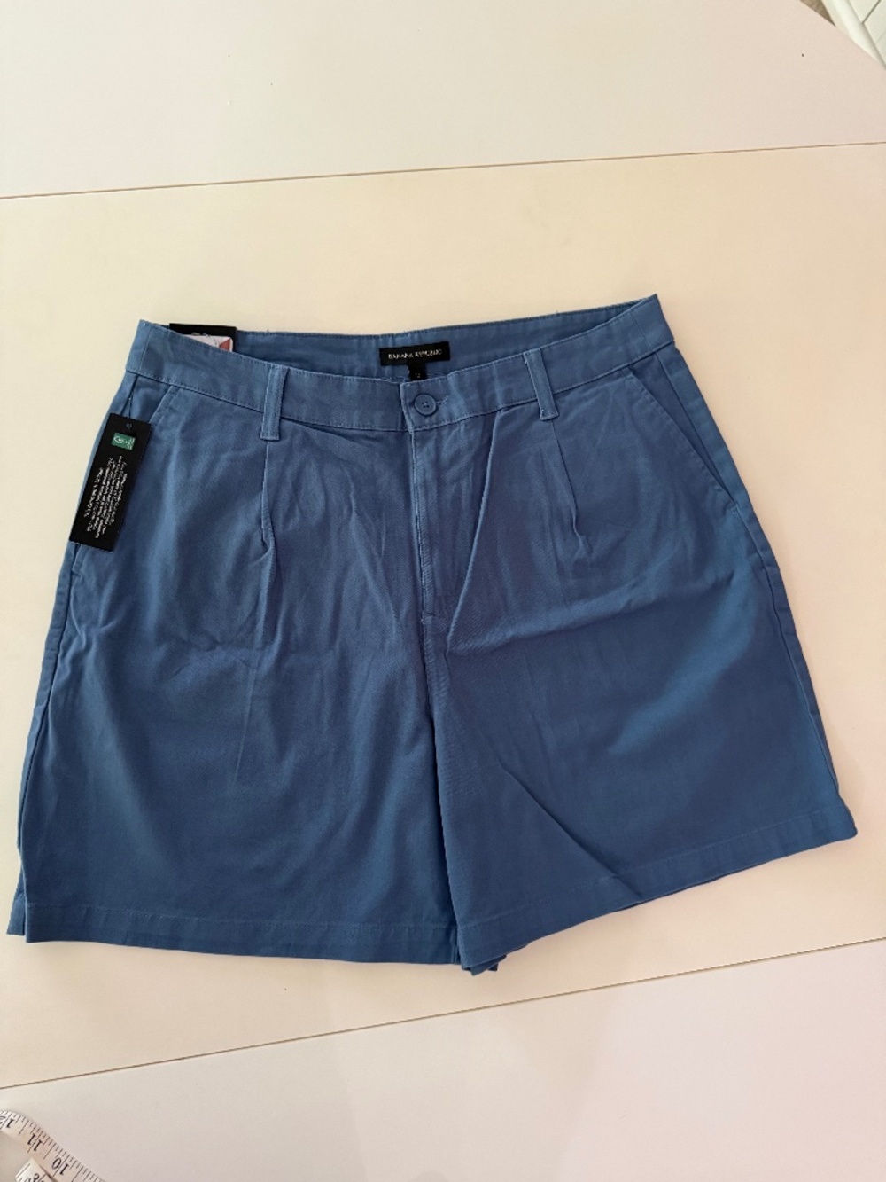 Banana Republic Slate Blue Bermuda Shorts, Size 12, NWT